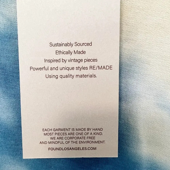 NWT FOUND Tie Dye Pullover Sweatshirt Top size Large - Picture 3 of 5